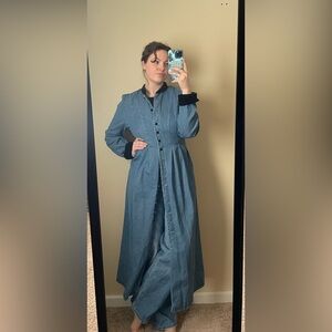 Long Blue Denim Dress